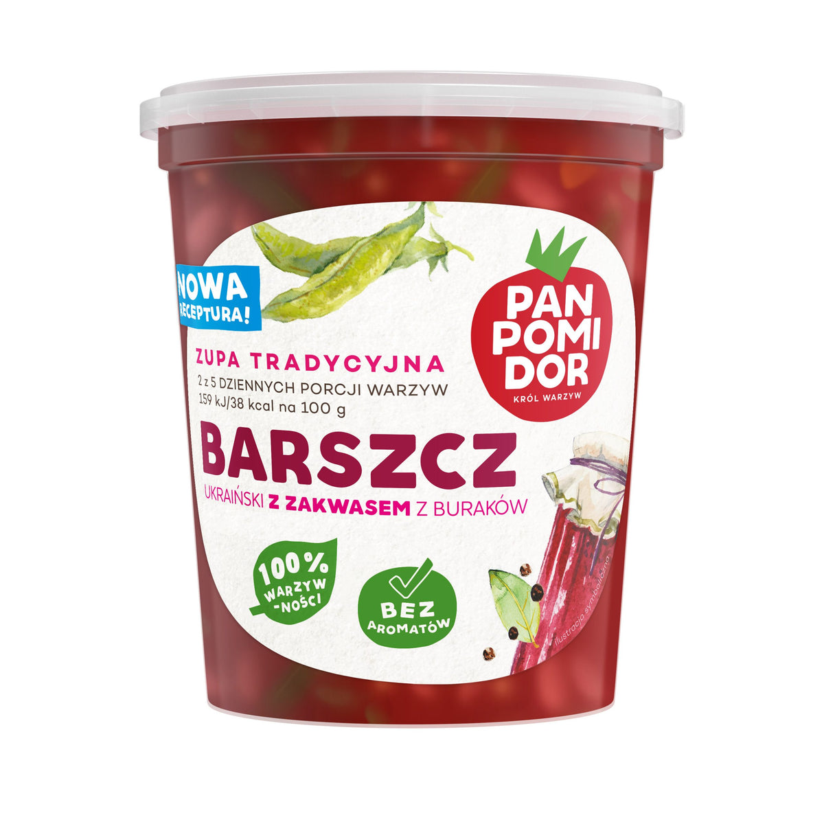 barszcz ukraiński z zakwasem z buraków od pana pomidora