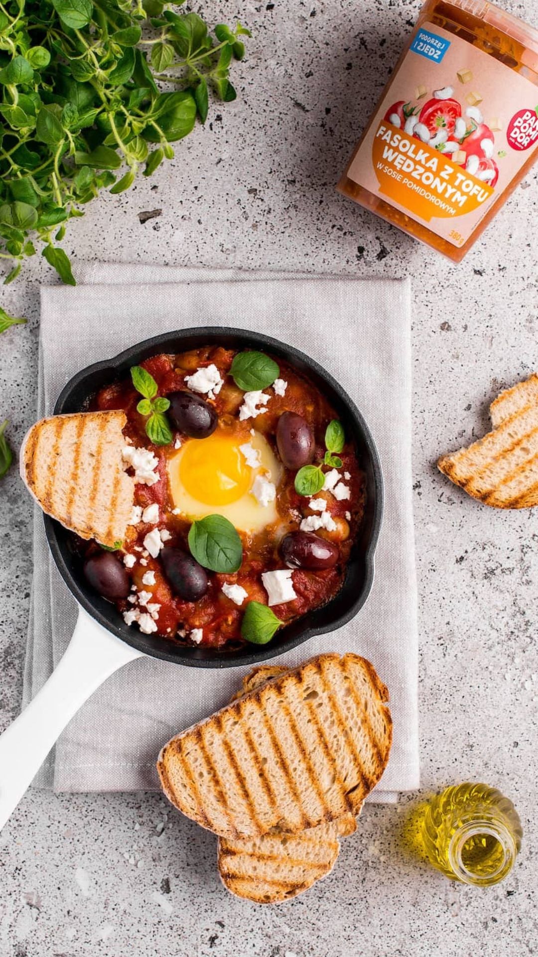 Szakszuka z fasolką i tofu