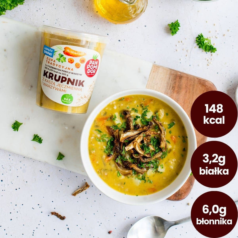 krupnik z kaszą 400g pan pomidor