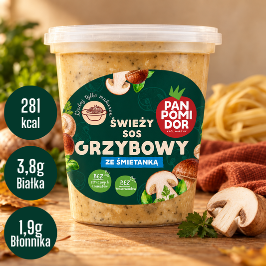 Kremowy Sos Grzybowy ze śmietanką 380 g