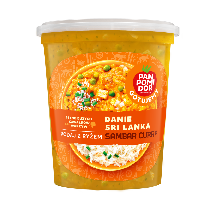 danie Sri Lanka sambal curry etykieta przód