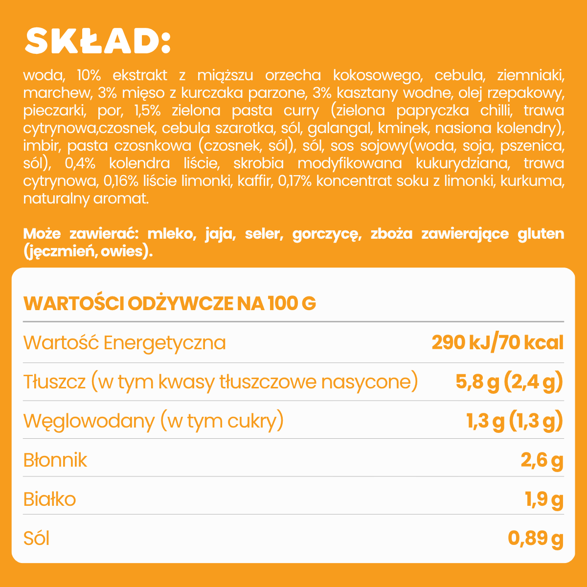 sklad zupy wietnamskiej z kurczakiem pan pomidor
